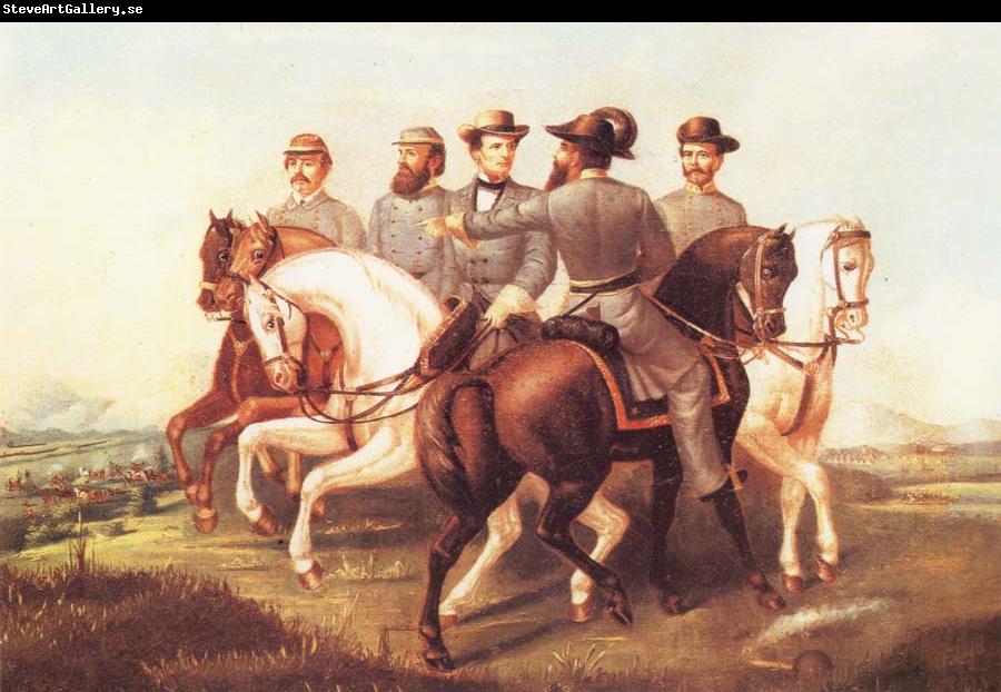 unknow artist Jefferson Davis and His Generals